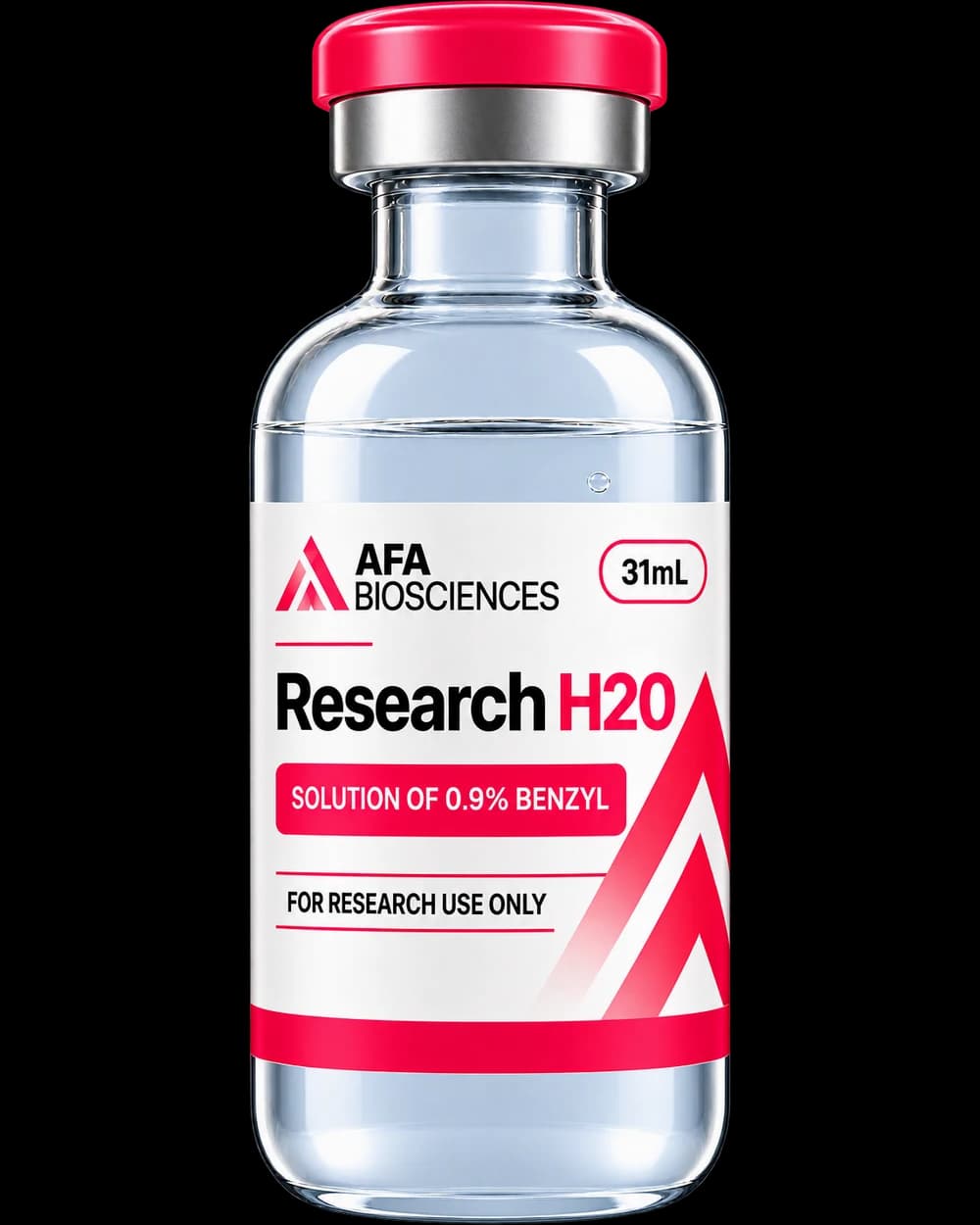 Research H2O — 30 mL vial, product rendering